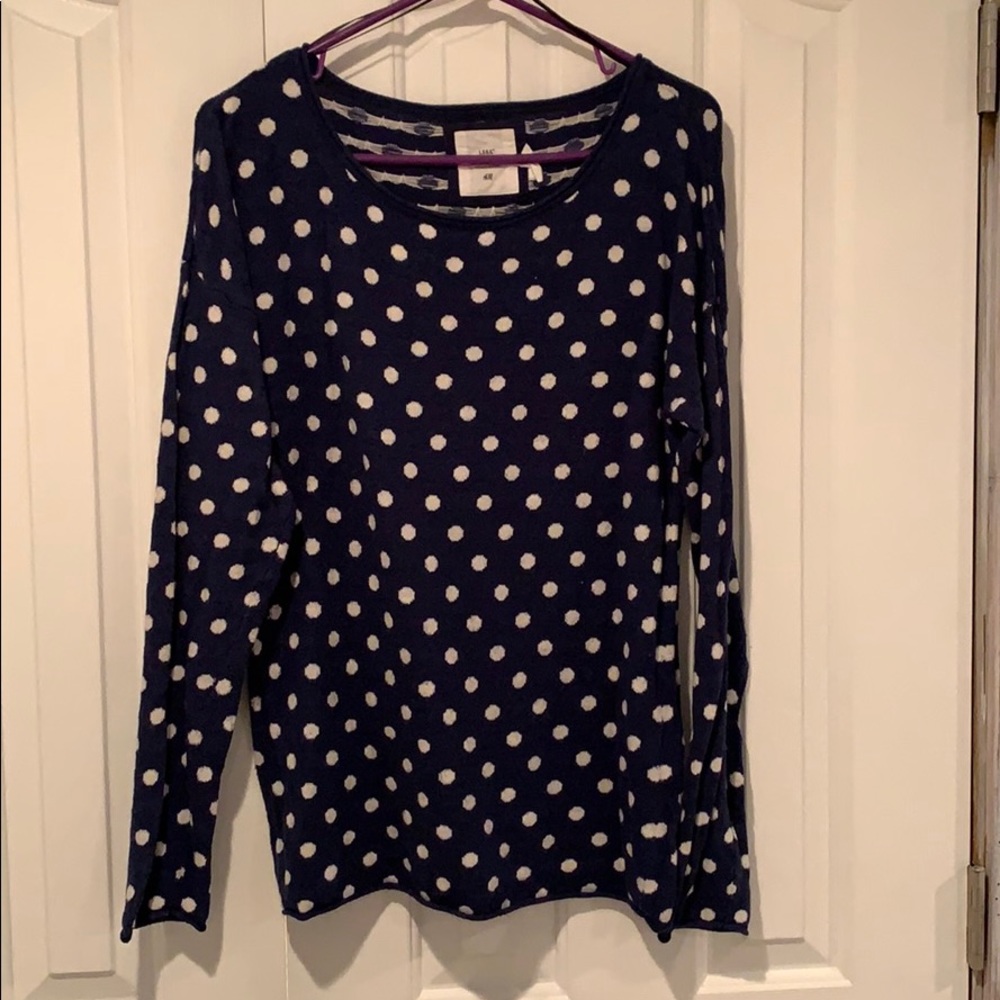Polka dot sweater